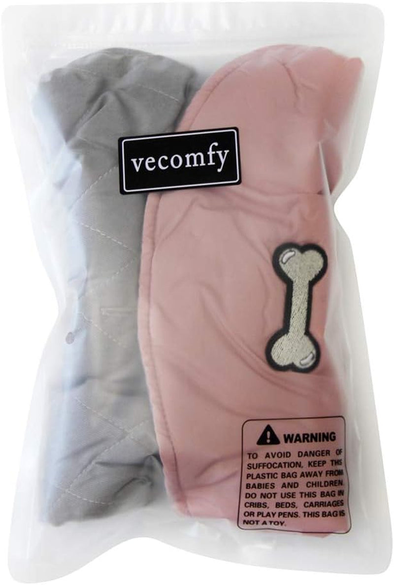 Reversible Waterproof Dog Coats for Small Breeds - Warm Winter Jacket in Pink and Grey, Size M