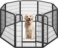 8-Panel 40-Inch High Dog Playpen with Gate - Portable Indoor/Outdoor Enclosure for Medium to Large Breeds
