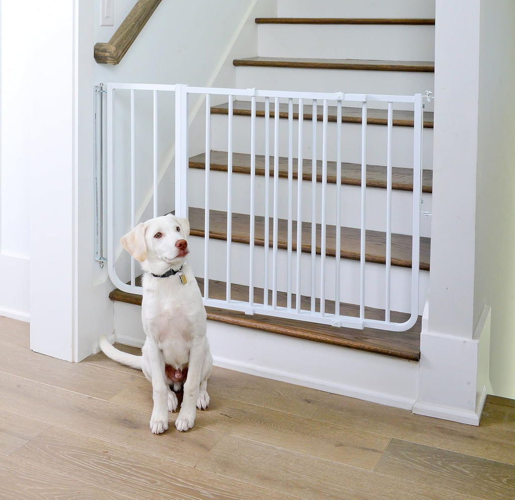BX1 Baby Gate Extension - 10.5 Inch Wide Safety Gate Extension for Dogs - White