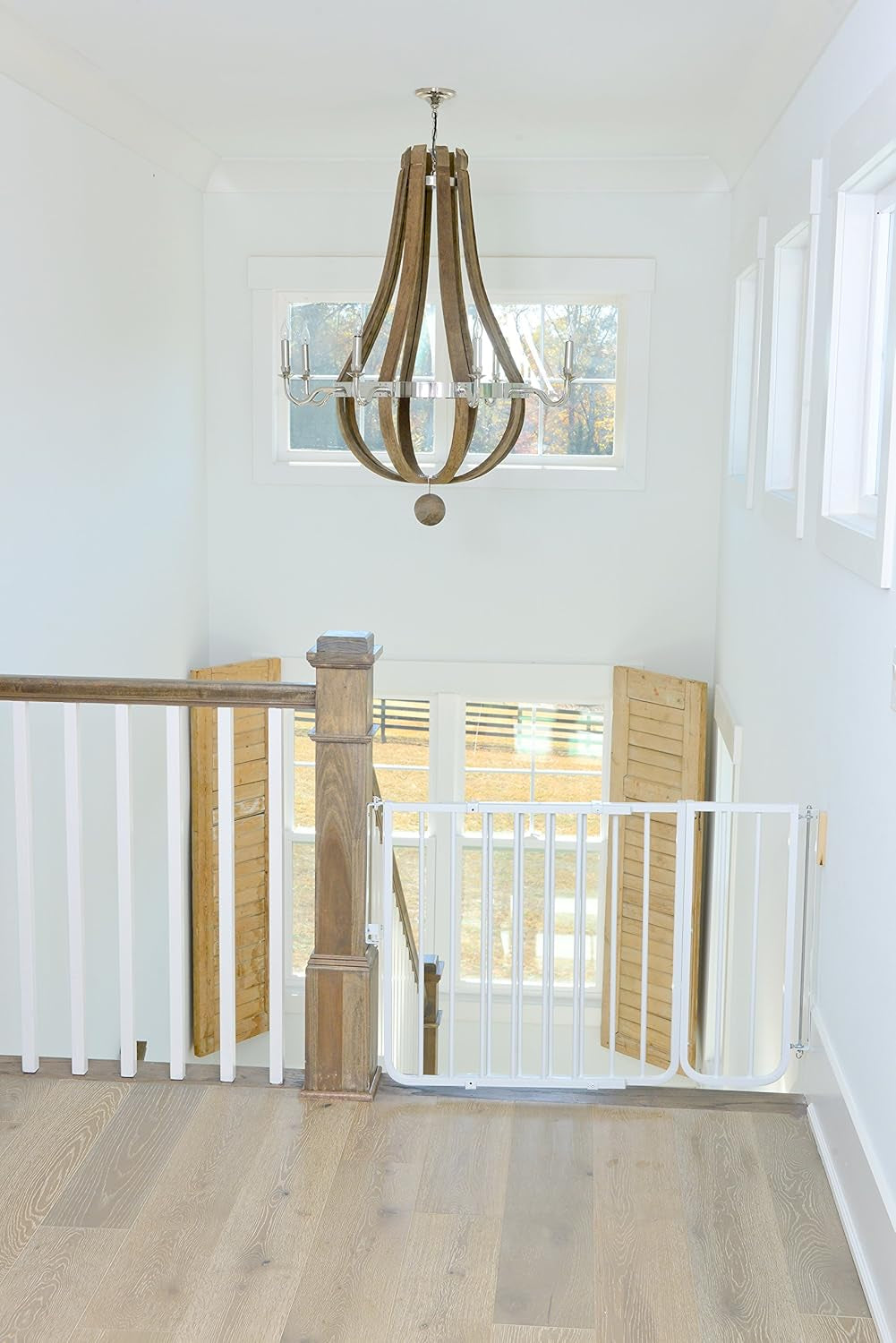 BX1 Baby Gate Extension - 10.5 Inch Wide Safety Gate Extension for Dogs - White