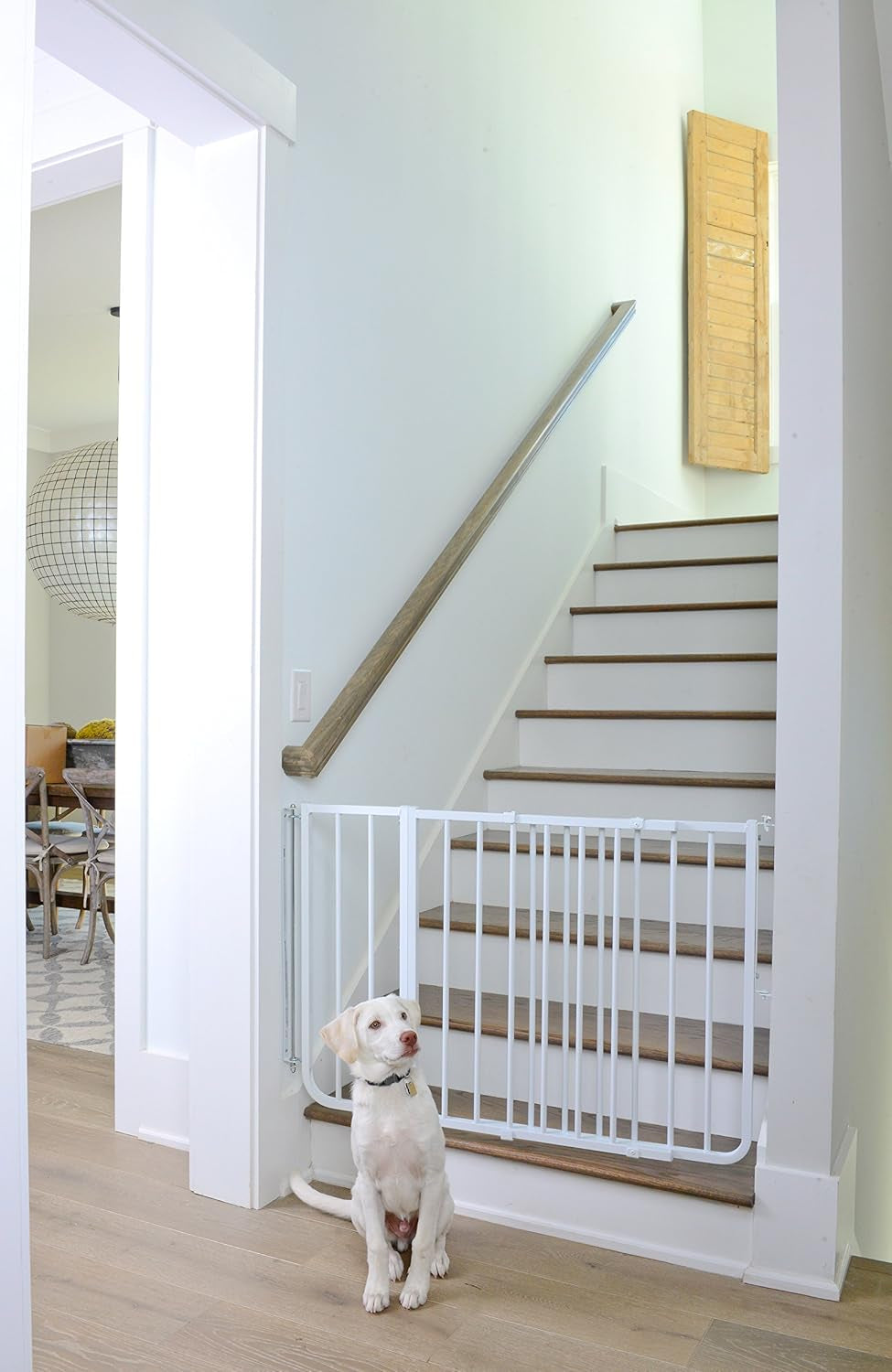 BX1 Baby Gate Extension - 10.5 Inch Wide Safety Gate Extension for Dogs - White