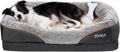 Premium Orthopedic Large Memory Foam Dog Bed with Removable Washable Cover and Complimentary Squeaker Toy
