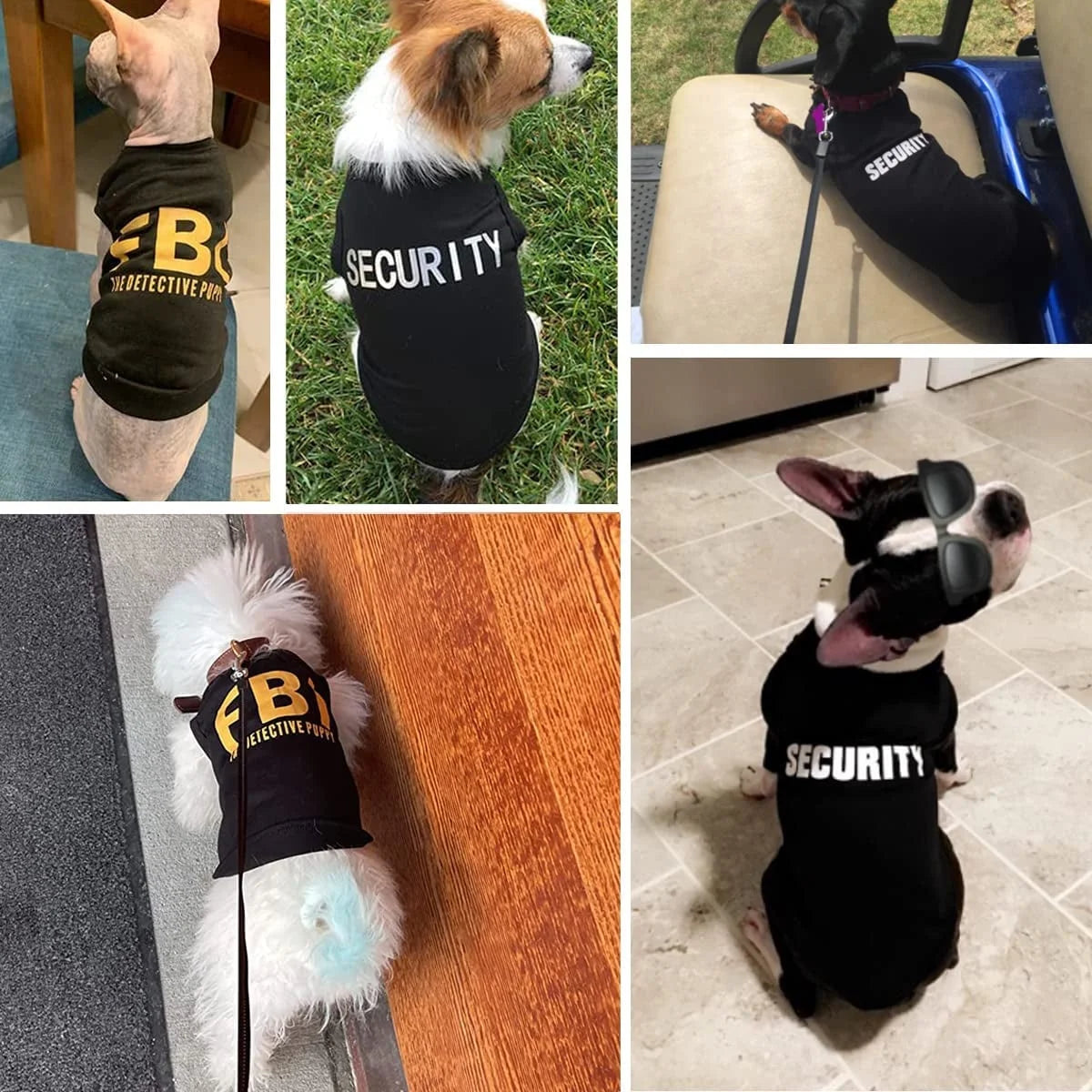 4-Pack Small Dog T-Shirts for Puppies, Unisex Pet Apparel